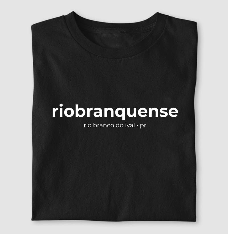 Camiseta Gentílico de Rio Branco do Ivaí