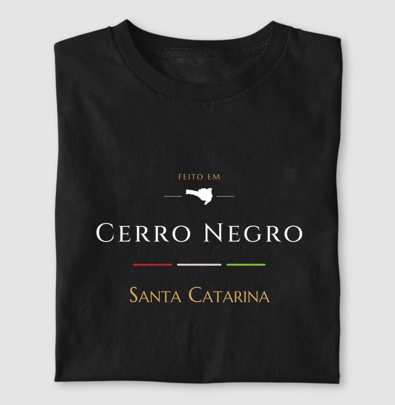Camiseta Feito em de Cerro Negro