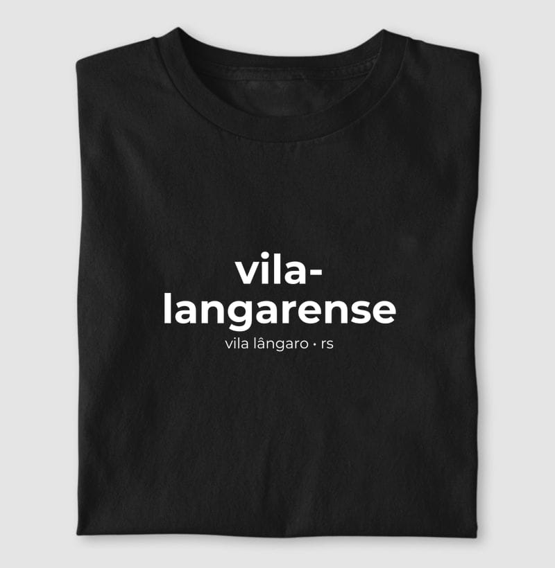 Camiseta Gentílico de Vila Lângaro