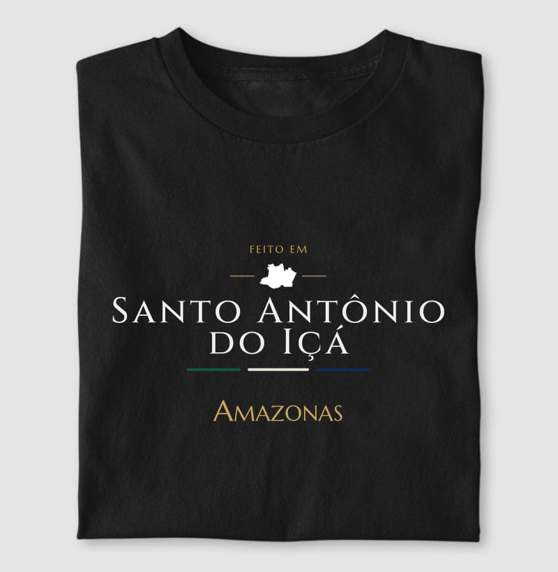 Camiseta Feito em de Santo Antônio do Içá