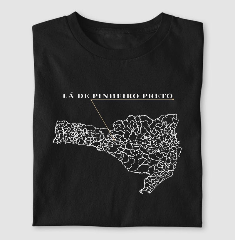 Camiseta Ponto de Origem de Pinheiro Preto