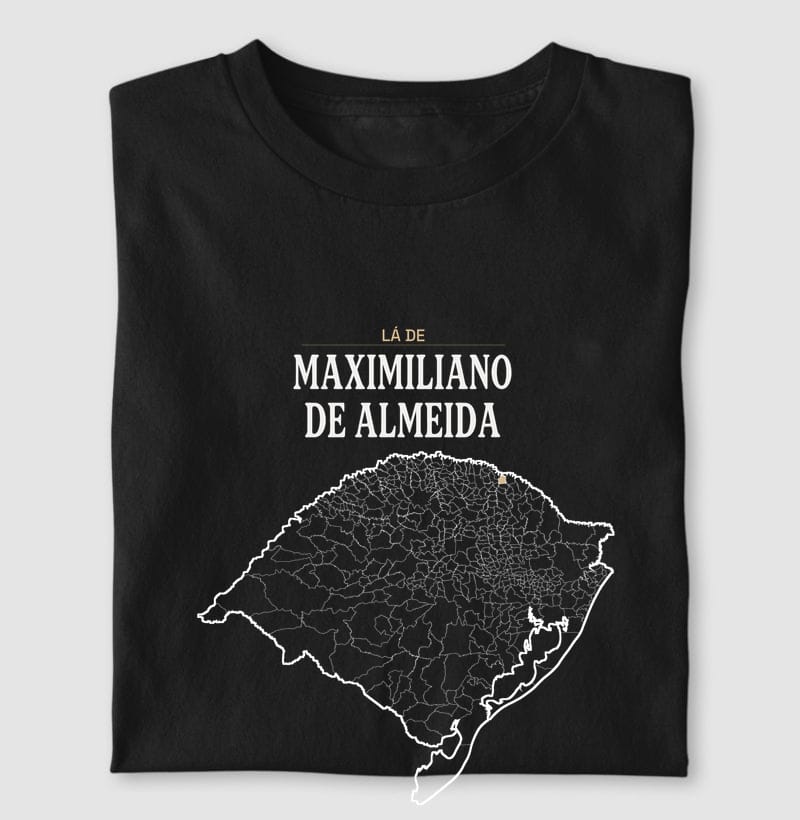 Camiseta Território de Maximiliano de Almeida