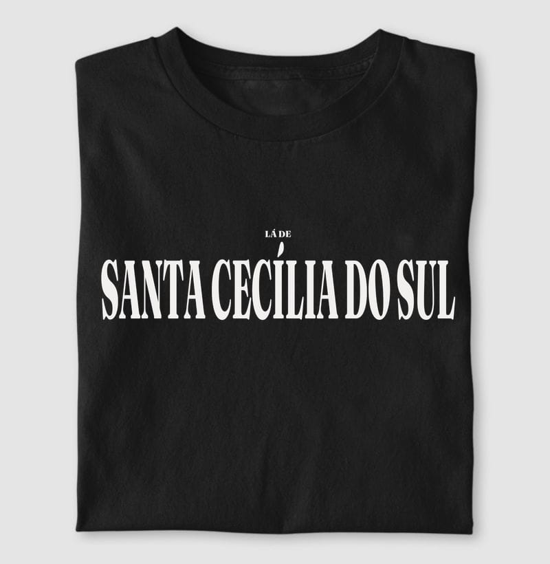 Camiseta Tipografia de Santa Cecília do Sul