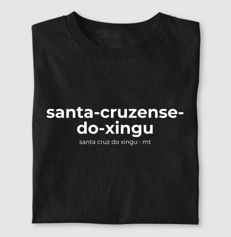 Camiseta Gentílico de Santa Cruz do Xingu