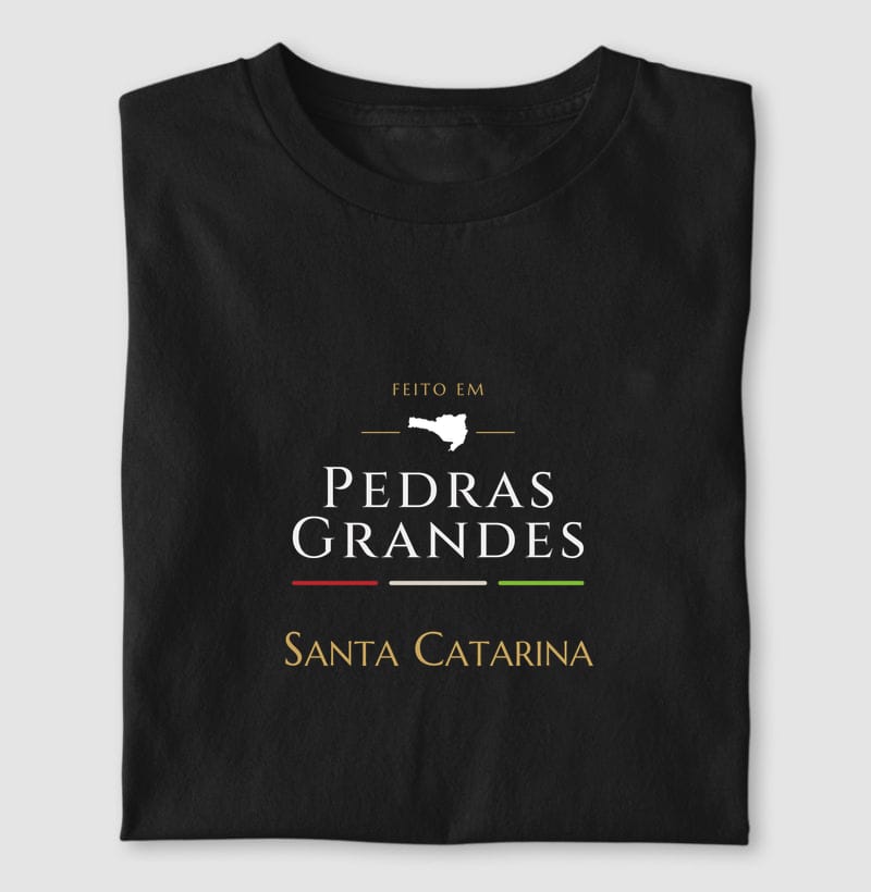 Camiseta Feito em de Pedras Grandes