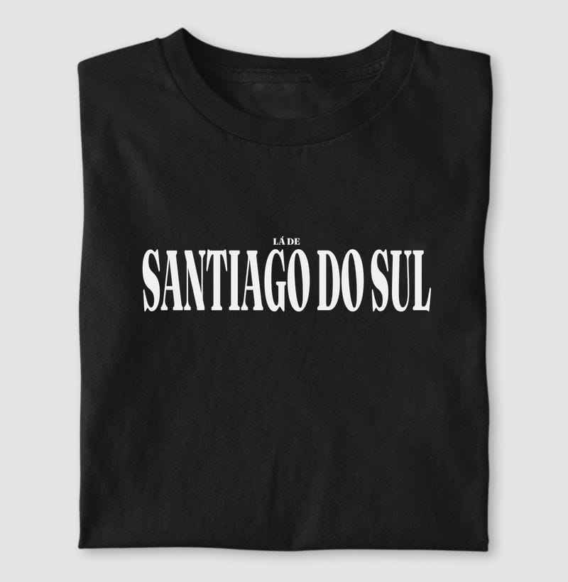 Camiseta Tipografia de Santiago do Sul