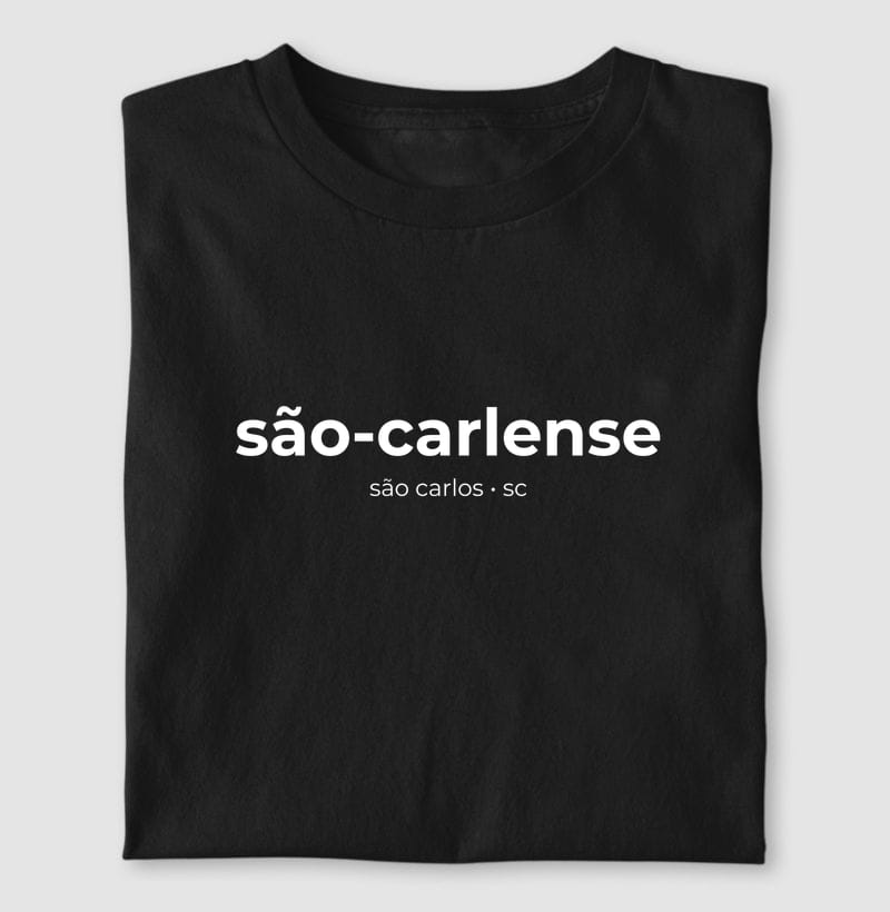 Camiseta Gentílico de São Carlos
