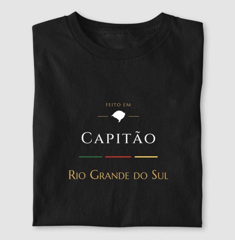 Camiseta Feito em de Capitão
