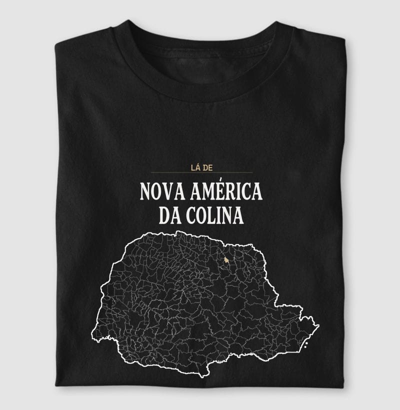 Camiseta Território de Nova América da Colina