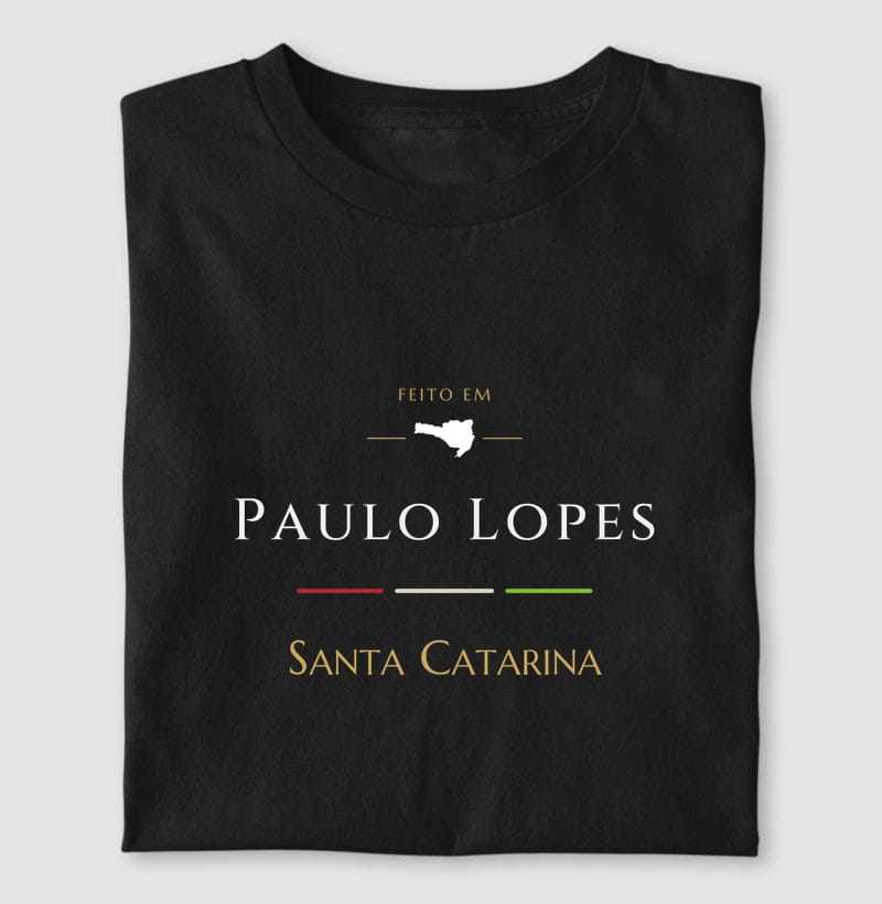 Camiseta Feito em de Paulo Lopes