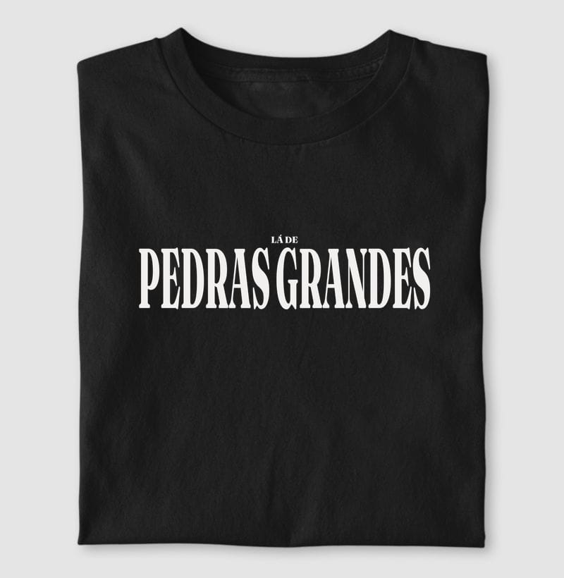 Camiseta Tipografia de Pedras Grandes