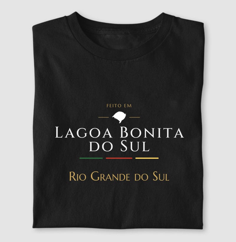 Camiseta Feito em de Lagoa Bonita do Sul