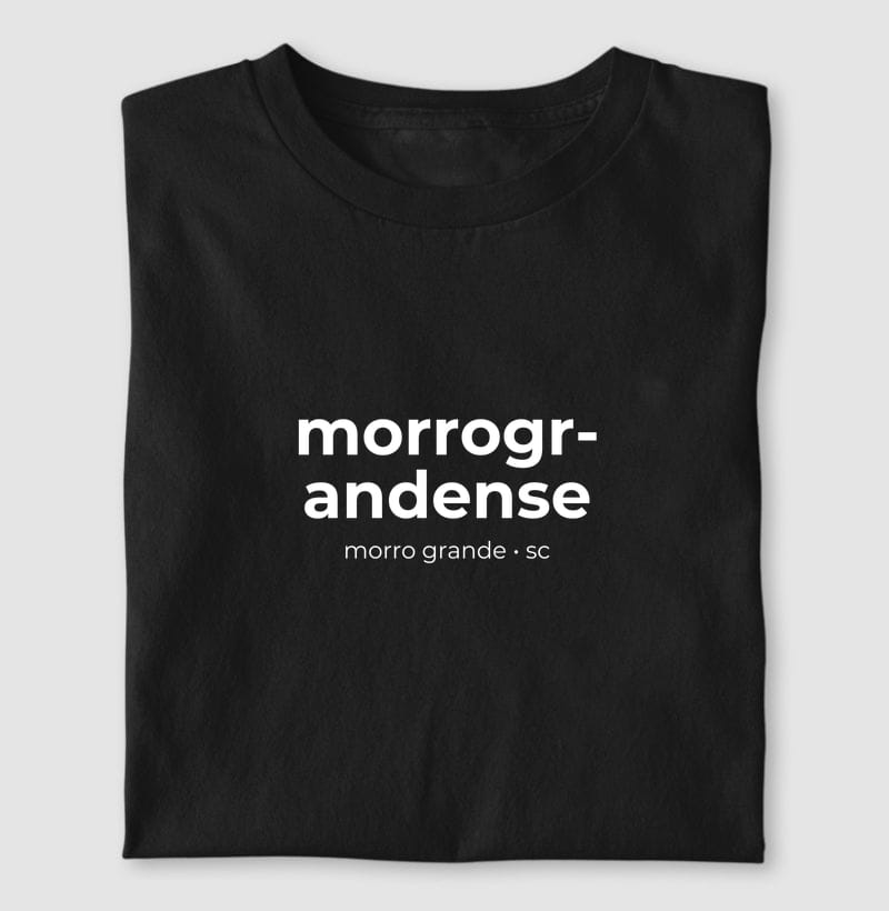 Camiseta Gentílico de Morro Grande
