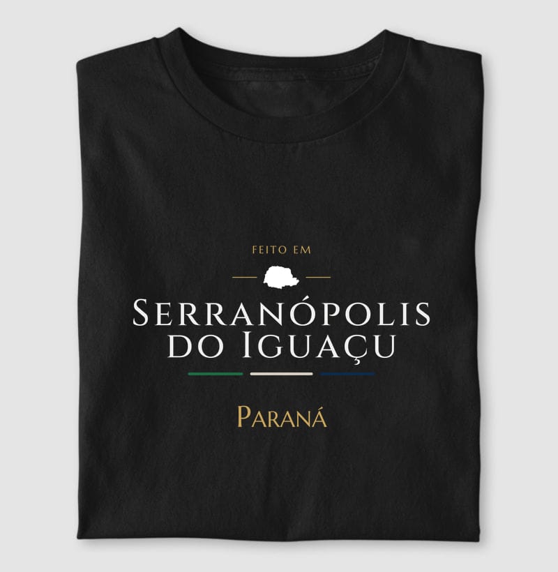 Camiseta Feito em de Serranópolis do Iguaçu
